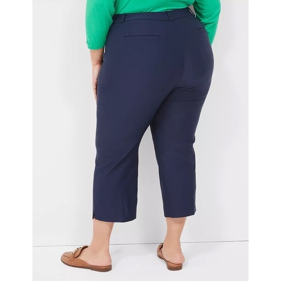 Lane Bryant 4-Season Navy Blue Capri Pants Sz 24 - Picture 2 of 9